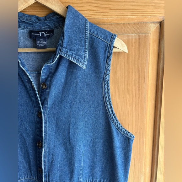 *HP* Ty Sleeveless Denim Midi Dress | Heritage Denim | Americana | Size 16 - Picture 3 of 7